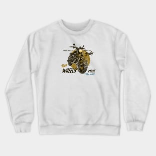 Scrambler Motorcycles, Two Wheels Move the Soul, Japanese Bike Crewneck Sweatshirt